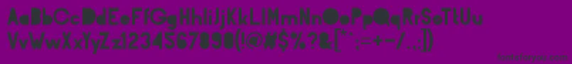 BarqBlindBold Font – Black Fonts on Purple Background