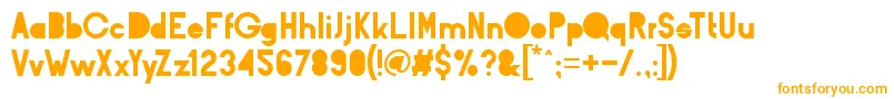 BarqBlindBold Font – Orange Fonts on White Background