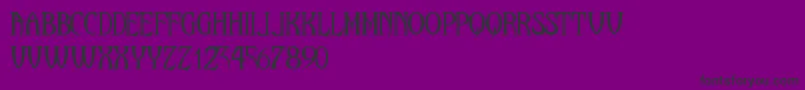 フォントMaleficio – 紫の背景に黒い文字