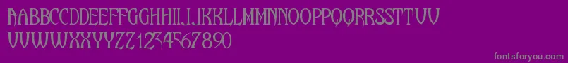 Maleficio Font – Gray Fonts on Purple Background