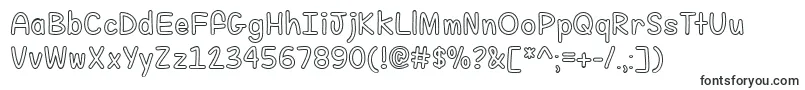 Шрифт FillMeWithColor – шрифты с обводкой