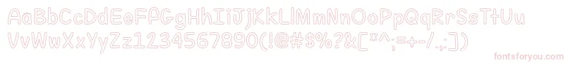 FillMeWithColor Font – Pink Fonts