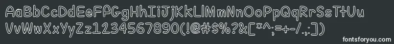 FillMeWithColor Font – White Fonts
