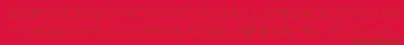 Elitedangertitle Font – Brown Fonts on Red Background