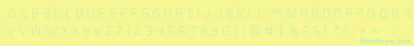 Elitedangertitle Font – Green Fonts on Yellow Background