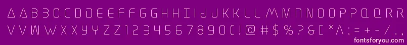 Elitedangertitle Font – Pink Fonts on Purple Background