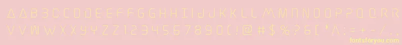 Elitedangertitle Font – Yellow Fonts on Pink Background