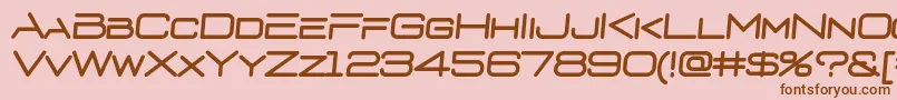 D3euronismI Font – Brown Fonts on Pink Background