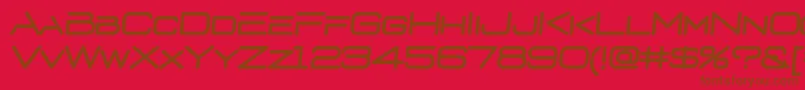 D3euronismI Font – Brown Fonts on Red Background