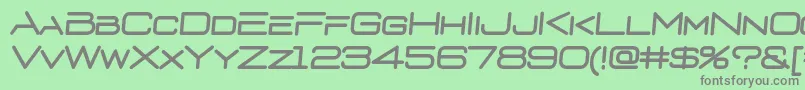 D3euronismI Font – Gray Fonts on Green Background