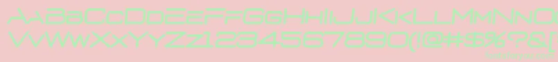 D3euronismI Font – Green Fonts on Pink Background