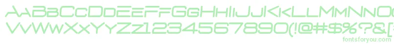 D3euronismI Font – Green Fonts on White Background