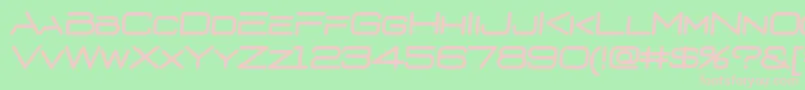 D3euronismI Font – Pink Fonts on Green Background