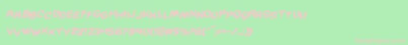 Wickermanstagrotal Font – Pink Fonts on Green Background