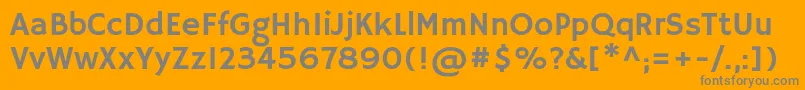 HammersmithoneRegular Font – Gray Fonts on Orange Background