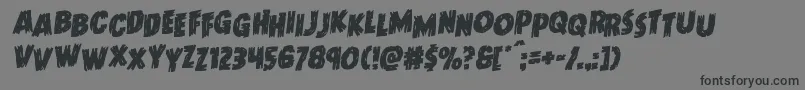 Doktermonstrostagrotal Font – Black Fonts on Gray Background