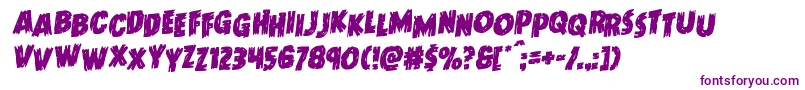 Doktermonstrostagrotal Font – Purple Fonts on White Background