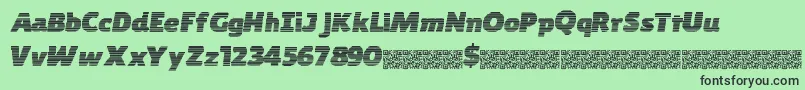 Byteshades Font – Black Fonts on Green Background