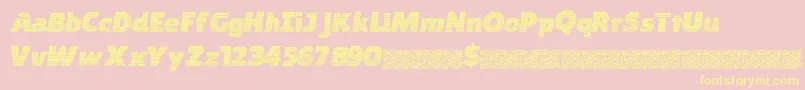 Byteshades Font – Yellow Fonts on Pink Background