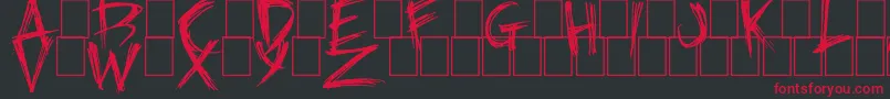 fuente Also – Fuentes Rojas Sobre Fondo Negro