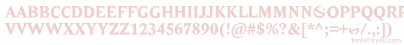 Ghostbus Font – Pink Fonts on White Background