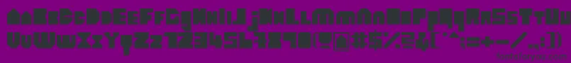 Heavyloudedge Font – Black Fonts on Purple Background