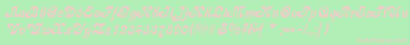 FleetwoodRegular Font – Pink Fonts on Green Background