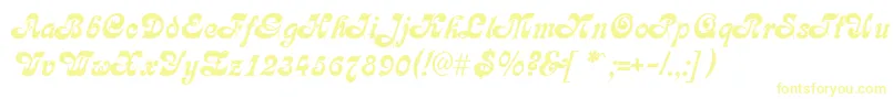 FleetwoodRegular Font – Yellow Fonts on White Background