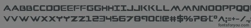 Шрифт Wareagleb – чёрные шрифты на сером фоне