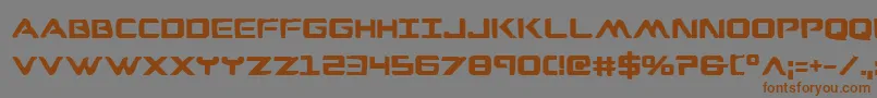 Wareagleb Font – Brown Fonts on Gray Background