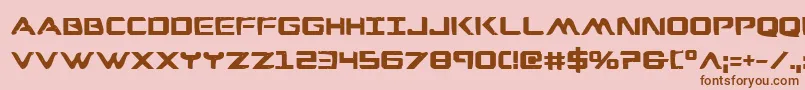 Wareagleb Font – Brown Fonts on Pink Background