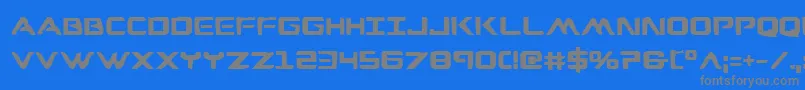 フォントWareagleb – 青い背景に灰色の文字
