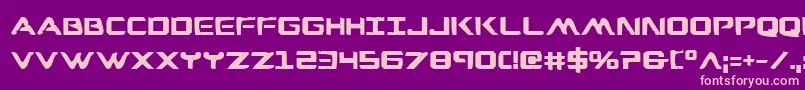 Wareagleb Font – Pink Fonts on Purple Background