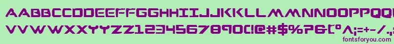 Wareagleb Font – Purple Fonts on Green Background