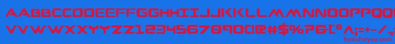 Wareagleb Font – Red Fonts on Blue Background