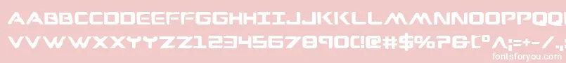 Weitere Informationen zur Wareagleb-Schriftart Wareagleb-Schriftart – Weiße Schriften auf rosa Hintergrund