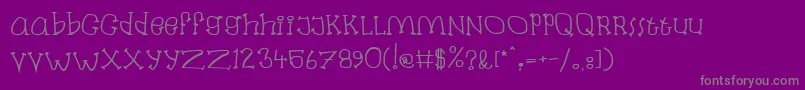 Labanb Font – Gray Fonts on Purple Background