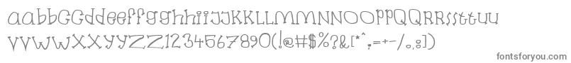 Labanb-fontti – harmaat kirjasimet valkoisella taustalla