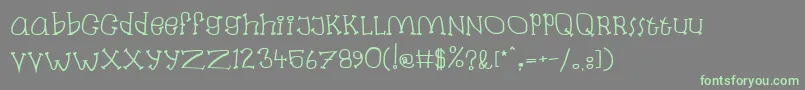 Labanb Font – Green Fonts on Gray Background