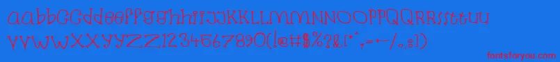 fuente Labanb – Fuentes Rojas Sobre Fondo Azul