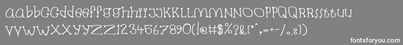 Labanb Font – White Fonts on Gray Background