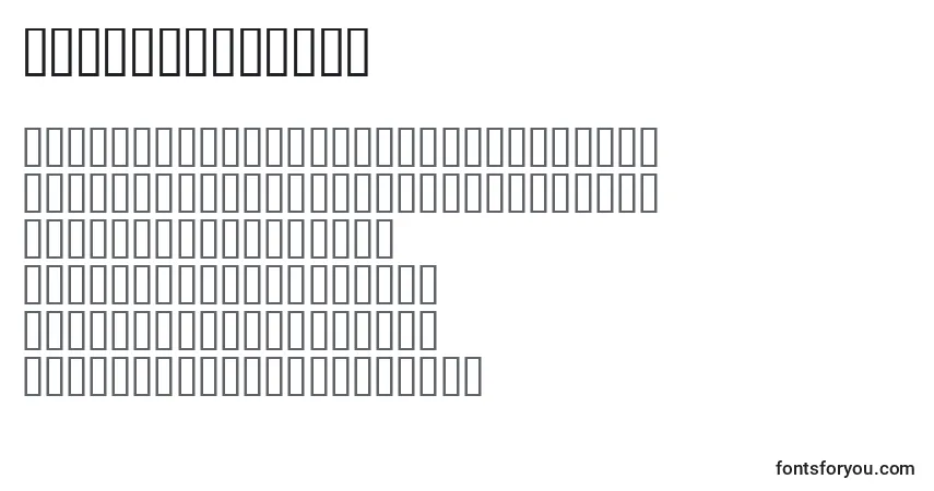 Шрифт BarnettDevice – алфавит, цифры, специальные символы