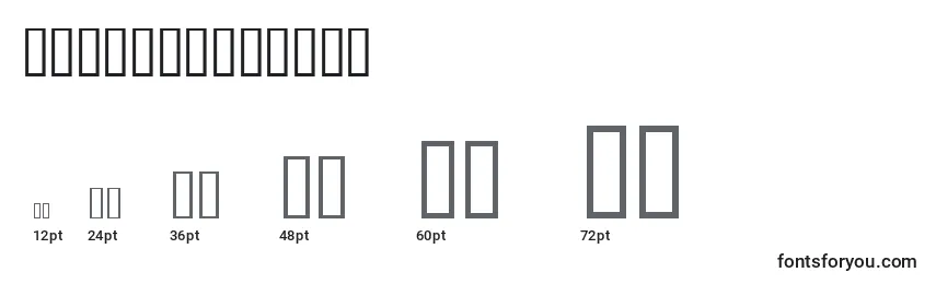 BarnettDevice Font Sizes