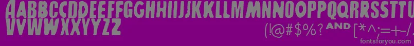 SharkboyLavagirl Font – Gray Fonts on Purple Background