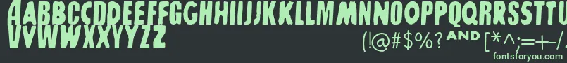 SharkboyLavagirl Font – Green Fonts on Black Background