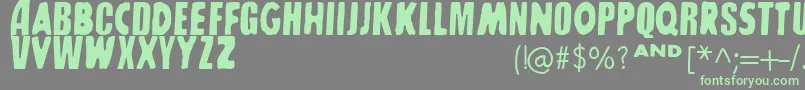 SharkboyLavagirl Font – Green Fonts on Gray Background