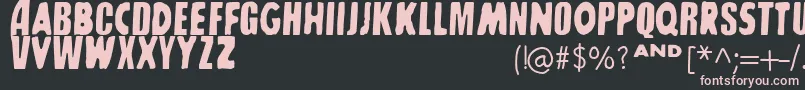 SharkboyLavagirl-fontti – vaaleanpunaiset fontit mustalla taustalla