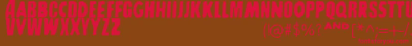 SharkboyLavagirl Font – Red Fonts on Brown Background