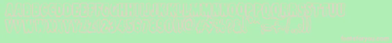 Vtcnightofthedrippydeadouttie Font – Pink Fonts on Green Background