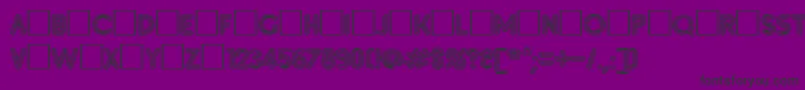 Inset7 Font – Black Fonts on Purple Background